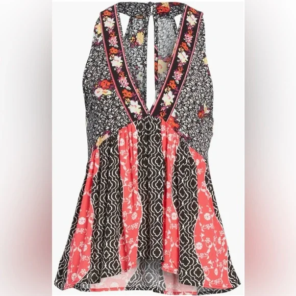 FREE PEOPLE Dream Darlin Printed Racerback Top - Picture 7 of 13